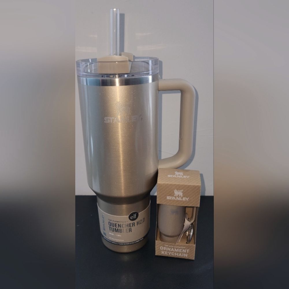Stanley E.L.F. Special Edition 40oz Tumbler With Macthing Tumbler Key Chain.